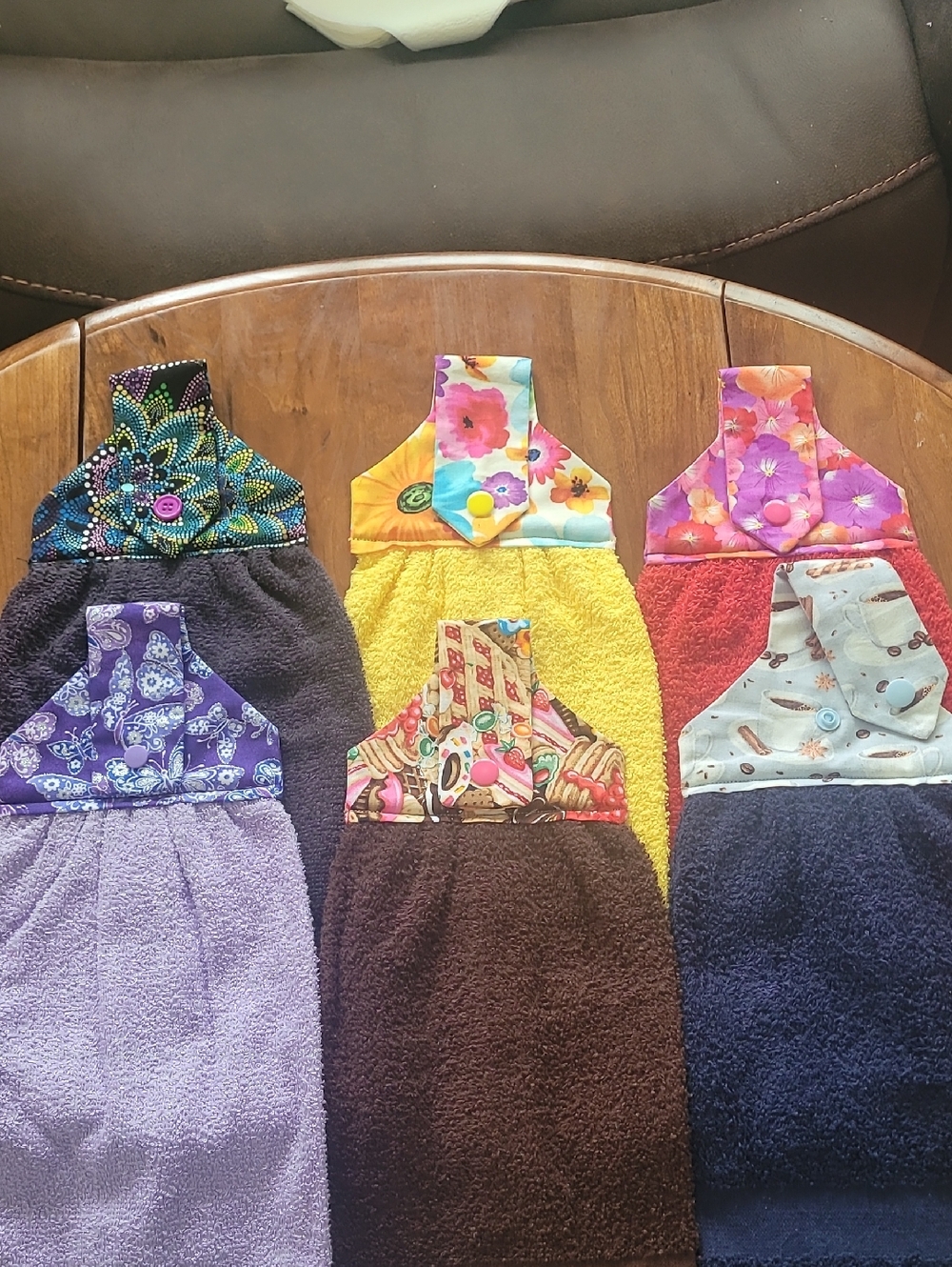 Handmade Hanging Kitchen Towels - Multi Color